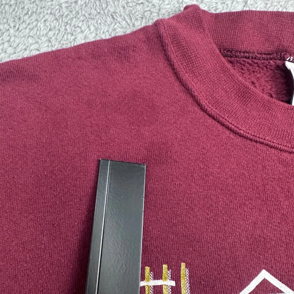 Soffe Sweatshirt Mens Large Maroon Camp Lejeune‎ US Marines Vintage 90s USA Made